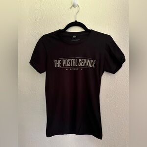 Size SMALL The Postal Service 2013 Tour Black T-Shirt Give Up Such Great Heights